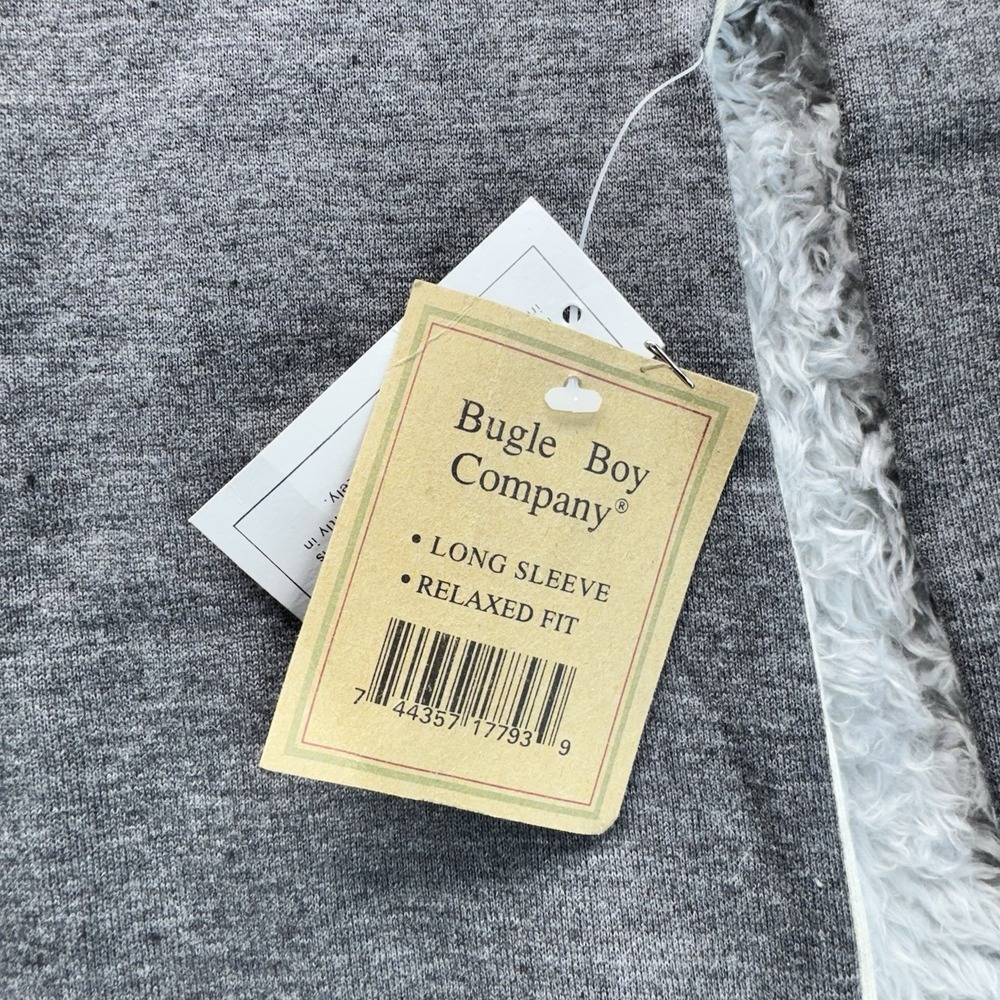 Vintage Bugle Boy 90s Y2K 1/4 Zip Pullover XL Colorblock Fleece Lined NWT NOS - Picture 6 of 11